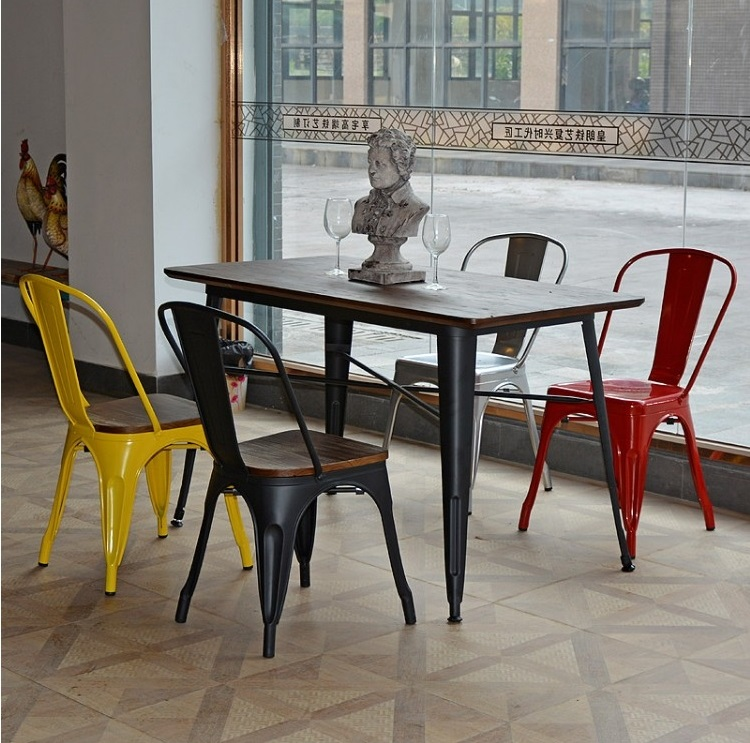 metal material dining chair